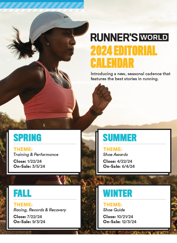 Editorial Calendar - Runner's World Magazine Media Kit